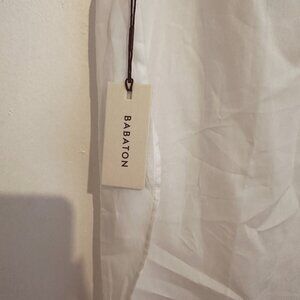 NWT Aritzia Babaton - White sleeveless button top - S